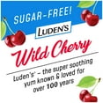 Luden's Sugar Free Wild Cherry Throat Drops, Sore Throat Relief, 25