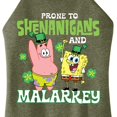 thumbnail image 3 of SpongeBob SquarePants - Prone To Shenanigans And Malarkey - Juniors High Neck Tank Top, 3 of 6