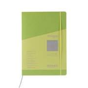 Fabriano Ecoqua Plus Stitch-Bound Notebook, 8.3 x 11.7, A4, Graph, Lime