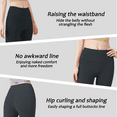 thumbnail image 3 of REDESS 2 Pack High Waist Ankle Yoga Leggings for Women Size M -Black, 3 of 6