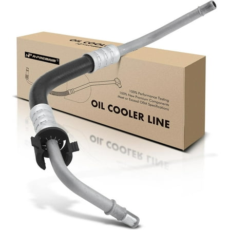 A-Premium Automatic Transmission Oil Cooler Line Hose Assembly Compatible with Lincoln Navigator 2003