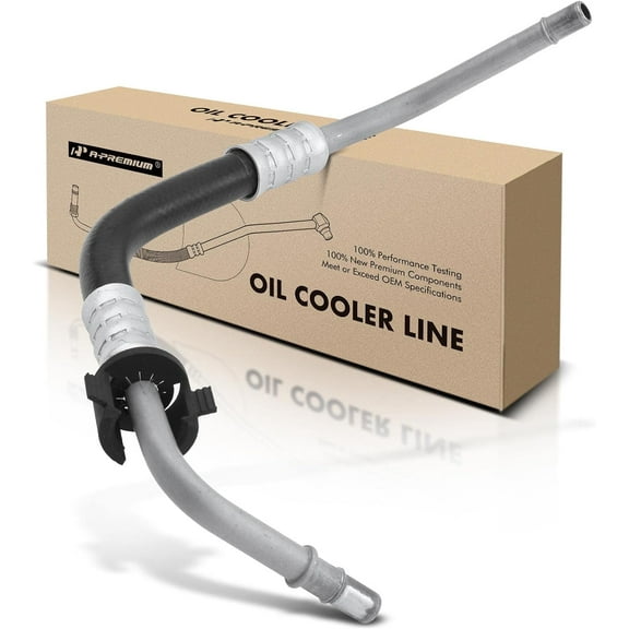 A-Premium Automatic Transmission Oil Cooler Line Hose Assembly Compatible with Lincoln Navigator 2003