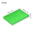 thumbnail image 2 of Uxcell Electronic Radiators Aluminium Heatsink 30x40x5mm for CPU Green 5 Pack, 2 of 5