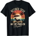 thumbnail image 1 of Camiseta de jubilación vintage divertida jubilada 2026 Not My Problem Anymore, 1 of 2