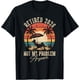 thumbnail image 1 of Camiseta de jubilación vintage divertida jubilada 2026 Not My Problem Anymore, 1 of 2