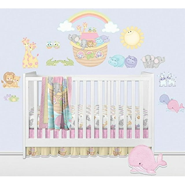 Noah's Pastel Pairs Super Jumbo Applique Autocollant Mural