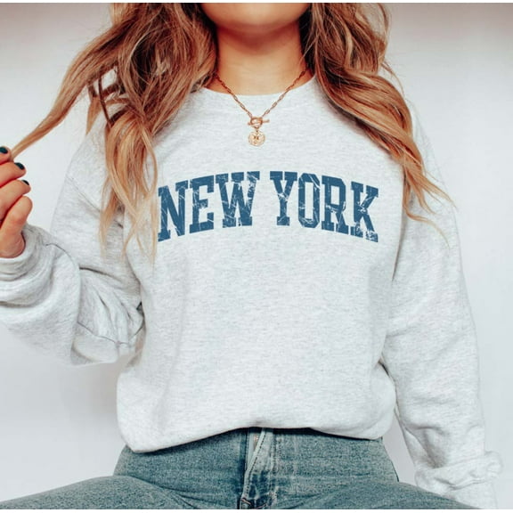 NEW YORK Graphic Unisex Fleece Pullover