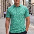 thumbnail image 2 of JAJAHO Polo Shirts For Men Summer Quick Dry Short Sleeve Turndown Collar Casual Breathable Wicking Shirts Soft Tops, 2 of 5