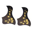 thumbnail image 1 of 2pc Golpeador de Guitarra Protector Adhesivo Pieza de Guitarras Acústicas Clásicas - Dorado Sunnimix Pickguard de guitarra de madera, 1 of 8