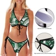 thumbnail image 3 of Dreamtimes Nautical Anchor Black Two Piece Swimsuits Bathing Suit Triangle Bikini Set, X-Small, 3 of 7