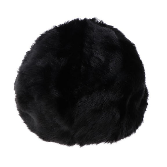 Russian Hat Ladies Hat - Black, as described