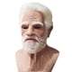 thumbnail image 2 of Máscara facial de abuelo anciano de Halloween, emulsión realista, máscara facial humanoide arrugada, máscara de anciano para fiesta, Mardi Gras, cobertura para la cabeza, maquillaje de anciano, 2 of 9