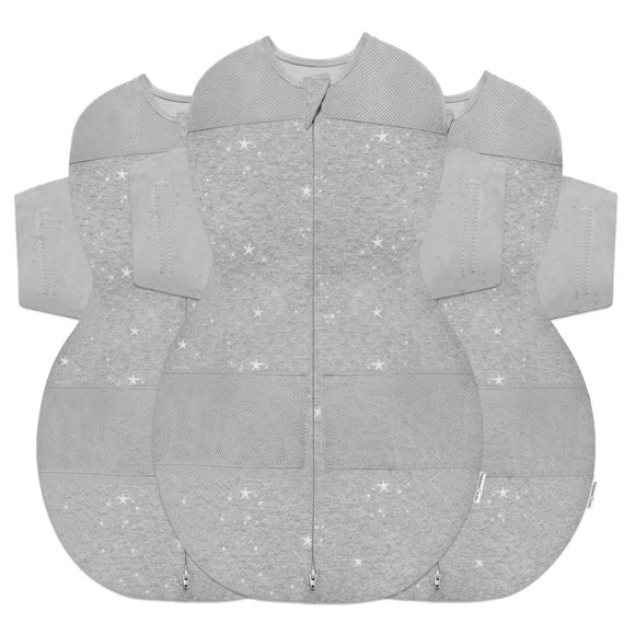 Saco de dormir Blanket Happiest Baby SNOO de algodón orgánico, paquete de 3