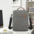 thumbnail image 1 of Estuche de transporte perfecl Bolsa de un solo hombro para tableta con bolsillo exterior protector con cremallera Gris, 1 of 8