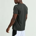 thumbnail image 5 of Mens Shirts Tank Tops Casual Short Sleeve Solid Crew Neck Summer Tees #188 Gray, 5 of 5