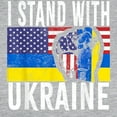 thumbnail image 3 of CafePress - I Stand With Ukraine Flag Amer Long Sleeve T Shirt - Womens Baseball Tee, 3 of 4