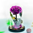 thumbnail image 7 of Margarine Rose and Preserved Rose in Glass Dome, Made from Artificial Preserved Flowers, Roses Never Withered Gift for Her, Valentine's, Mother's Day, Birthday (with Gift Box), 7 of 7
