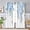 Blue, variant on Pink Watercolor Floral Curtains 84 inches Long, Botanical Leaves Vine Flowers Rustic Farmhouse Curtains, Blackout Window Treatment Drapes for Bedroom Living Room 52x84inch, 2 Panels