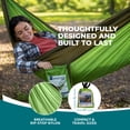 thumbnail image 4 of Bliss Hammocks Hammock in a Bag with Carabiner Hooks and Tree Straps, Forest Green, 4 of 14