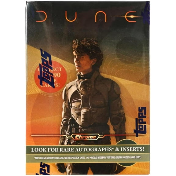 Topps 2024 Dune Chrome 7-Pack Blaster Box - Trading Card Box (1 Sand Worm Ray Wave Parallel Per Box)