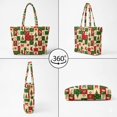 thumbnail image 4 of XYZCANDO Christmas Patchwork Padded Shoulder Tote Bag Large Capacity Lightweight Handbag for Holiday Shopping Travel Daily Use for Women, 4 of 7