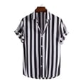 thumbnail image 2 of Camisa Casual Moda Hombre Rayas Estampada Manga Corta, 2 of 7