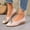 Beige, variant on Tawop Women Shoes Casual Comfort Wedge Womens Dress Shoes Leather Soft Versatile