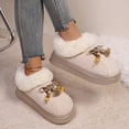 thumbnail image 4 of Wdhugt Sabots Doublés en Molleton pour Intérieur et Extérieur avec Talon Fermé, Semelle Plateforme, Bout Rond, Chaussures d'Intérieur Chaudes pour Femmes, Taille Us 9, 4 of 9