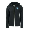 thumbnail image 2 of Women's-Cutter & Buck  Black Charlotte FC Daybreak Eco Recycled Full-Zip Hoodie, 2 of 3