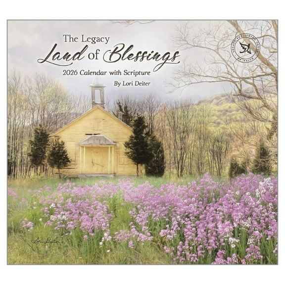 Legacy Publishing Group, Land of Blessings by Lori Deiter 2026 Wall Calendar, 13.38'' X 12.13'', 12-Month Calendar with Stapled Binding
