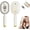 White, variant on 2026 New Steam Hair Straightener Brush, Cordless Rechargeable Detangling Brush, Anti-Static Steam Comb for Short Hair, Frizz Control Hair Care Tool