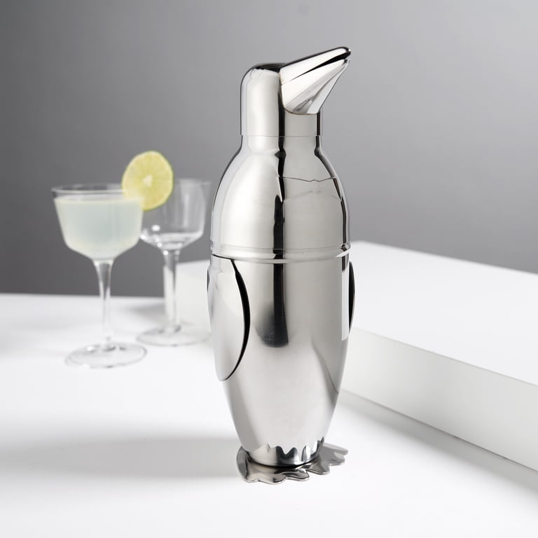 Viski Penguin Cocktail Shaker for Margarita, Espresso Martini