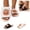 White, variant on Halloween Slippers for Women Funny Pumpkin Print Open Toe Plush Cotton Slippers Anti-slip House Warm Shoes