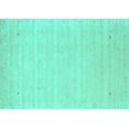 thumbnail image 1 of Ahgly Company Indoor Rectangle Solid Turquoise Blue Modern Area Rugs, 4' x 6', 1 of 4