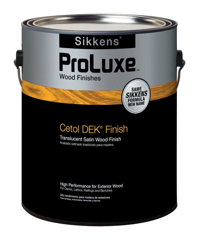Sikkens PROLUXE Transparent Clear Wood Finish - 1 Quart, Solvent-Based, Satin Sheen For Doors & Windows