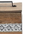 thumbnail image 4 of Foreside Home & Garden Antique White Wood Jewelry Trinket Storage Box with Handle, 4 of 7