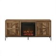 thumbnail image 5 of 58" Modern Rustic Wood Fireplace Console - Rustic Oak, 5 of 5