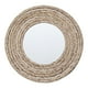 thumbnail image 1 of Espejo redondo Zulema Cuerda de paja Boho Colgante 33cm 18cm, 1 of 7