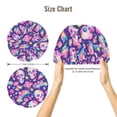 thumbnail image 5 of Kdxio Skull rainbow mushroom colorful Pattern Satin Bonnet Silk Bonnet Hair Bonnet for Sleeping Hair Bonnets for Women Curly Natural Hair, 5 of 6