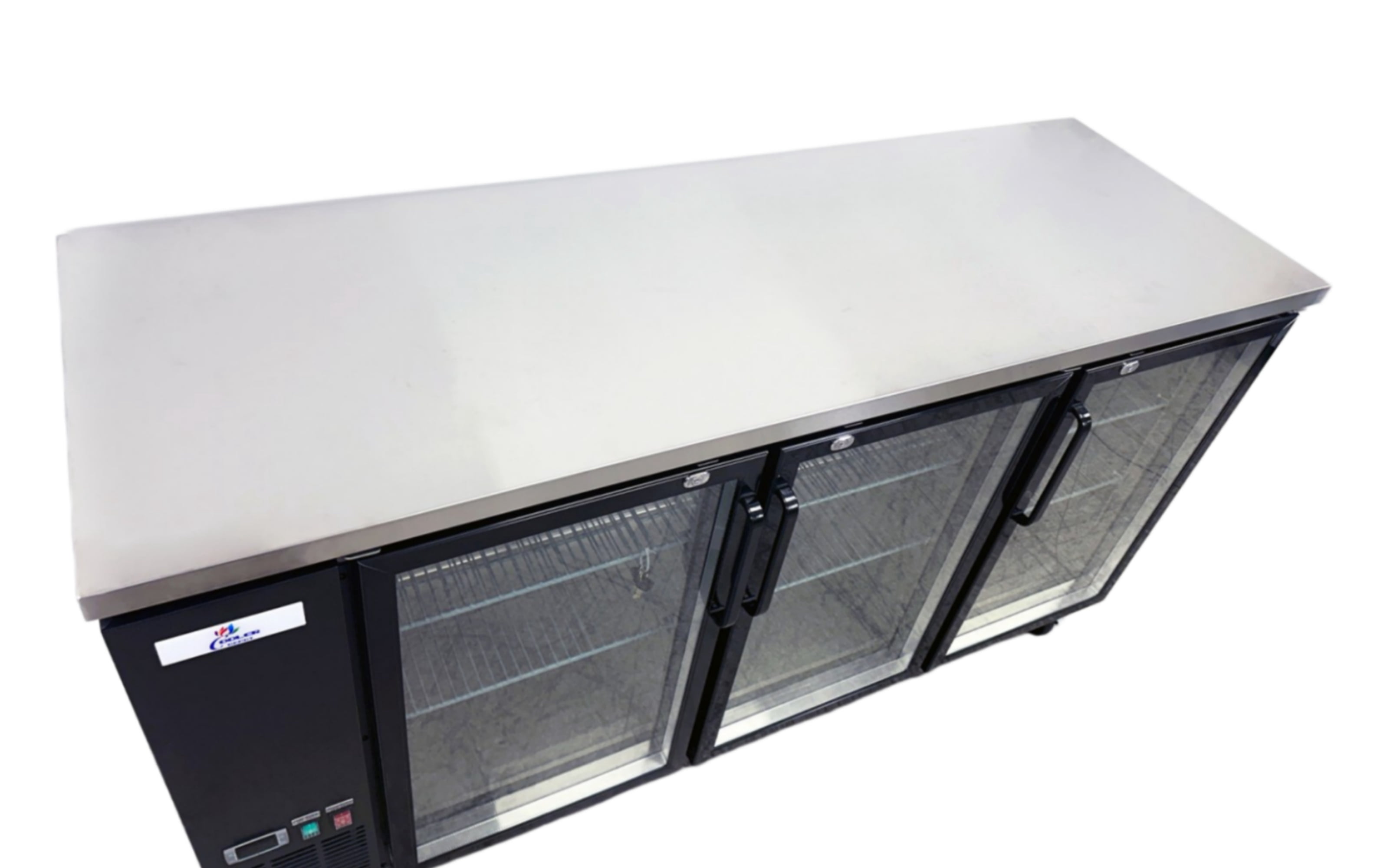 72 in. 3 Glass Door Commercial Back Bar Cooler, 19.6 Cu.Ft ，Beer Fridge, Under Counter Refrigerator