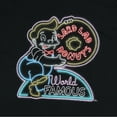 thumbnail image 6 of The Simpsons Men's Lard Lad Donuts Neon Sign Logo Adult T-Shirt Tee, 6 of 6