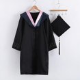 thumbnail image 3 of 1 Ensemble Belle Robe de Graduation Tricotée en Polyester Toucher Festif Élégant pour Photographie Qinhai, 3 of 4