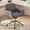 Gray, variant on Office Chair,Home Office Chair with Golden Metal Base,Adjustable Desk Chair Swivel Office Chair,Vanity Chair,Violet