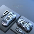 thumbnail image 6 of For BMW Key Fob Cover, Metal Car Key Fob Cover for BMW 2 5 6 7 Series X1 X2 X3 X5 X6 Key Cover with Keychain, 6 of 14