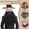 thumbnail image 4 of Disfraz FantaLook de barba falsa de 45 cm de largo para Halloween y adultos, 4 of 9