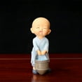thumbnail image 4 of Gmogad Small Zen Monk Statue, Resin Buddha Figurine, Tabletop Decoration for Living Room, Tea Table, Office - Calming Meditation Gift, Compact Spiritual Decor, 4 of 7