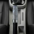 thumbnail image 4 of 3 PICS Bling Bling Crystal Rhinestones Universal Auto Car Handbrake Cover Handle Cover Luster Diamond Car Decor Accessories (Silver), 4 of 7