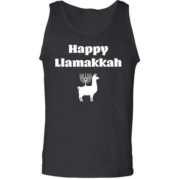 Happy Llamakkah Adult Tank Top