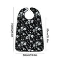 thumbnail image 2 of Adult Bib for Elderly with Waterproof Polyester Material 30.7 in x 17.7 in Foldable Pocket Design Hidden Fasteners, 2 of 6