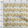 thumbnail image 1 of oneOone Cotton Silk Dark Mustard Fabric Snake & Crocodile Animal Skin Sewing Craft Projects Fabric Prints By Yard 42 Inch Wide, 1 of 4